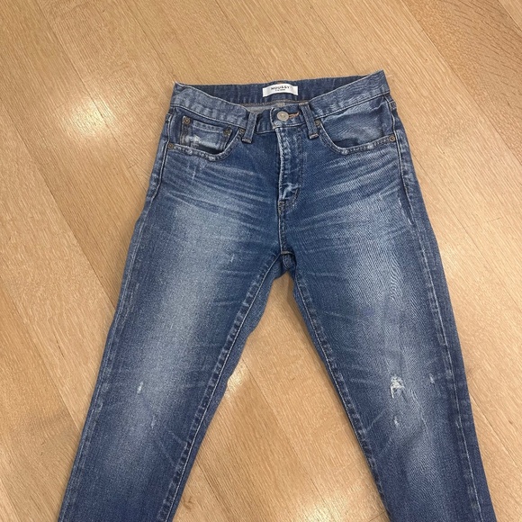 Moussy Vintage Distressed Blue Denim 24 - Picture 3 of 9